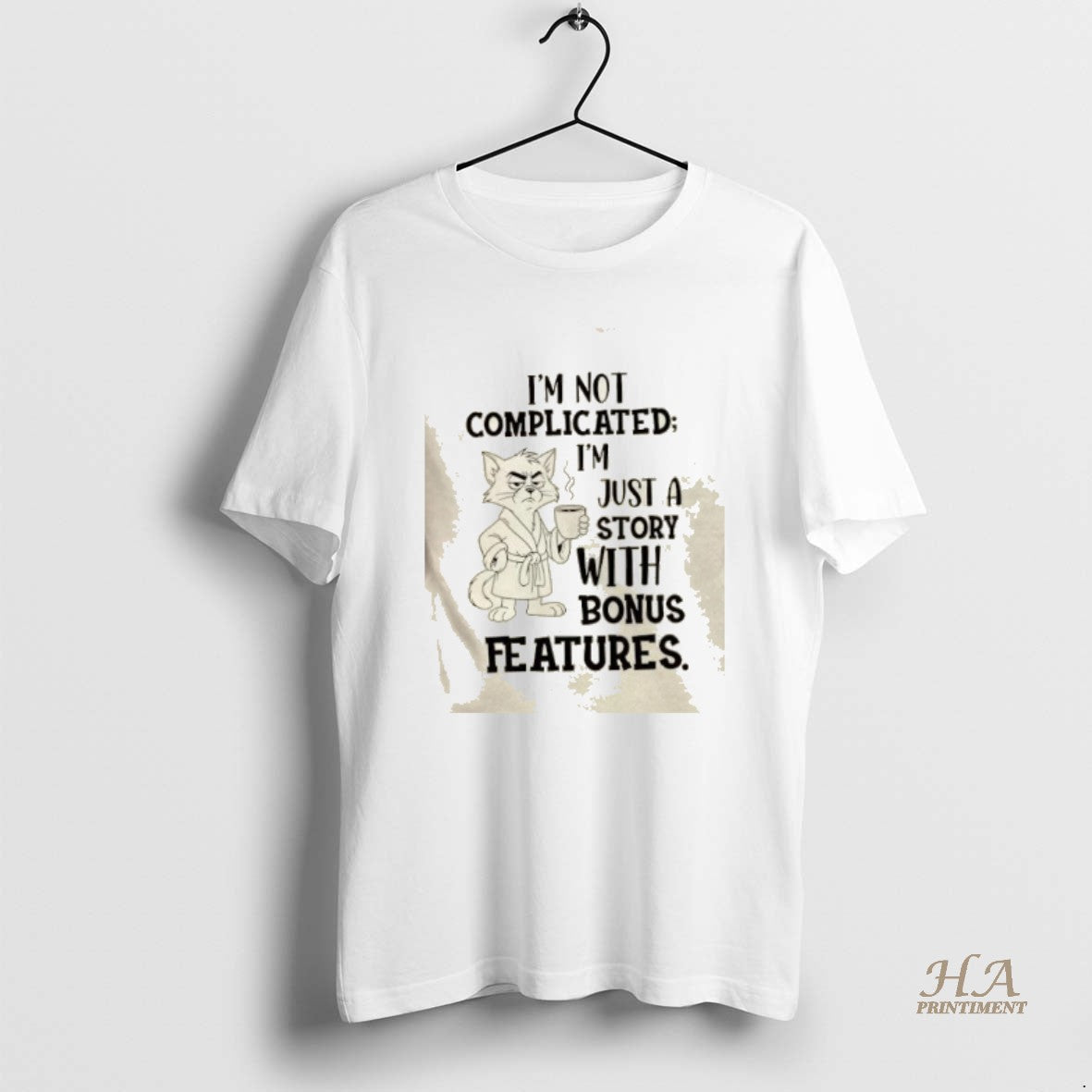 Official Tom Cat Im Not Complicated Im Just A Story With Bonus Features Shirt Hoodie Sweatshirt | PurePodTees.com