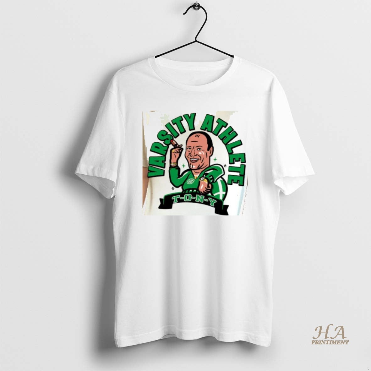 Official Tony Soprano Varsity Athlete New York Jets Football Cartoon Shirt Hoodie Sweatshirt | PurePodTees.com