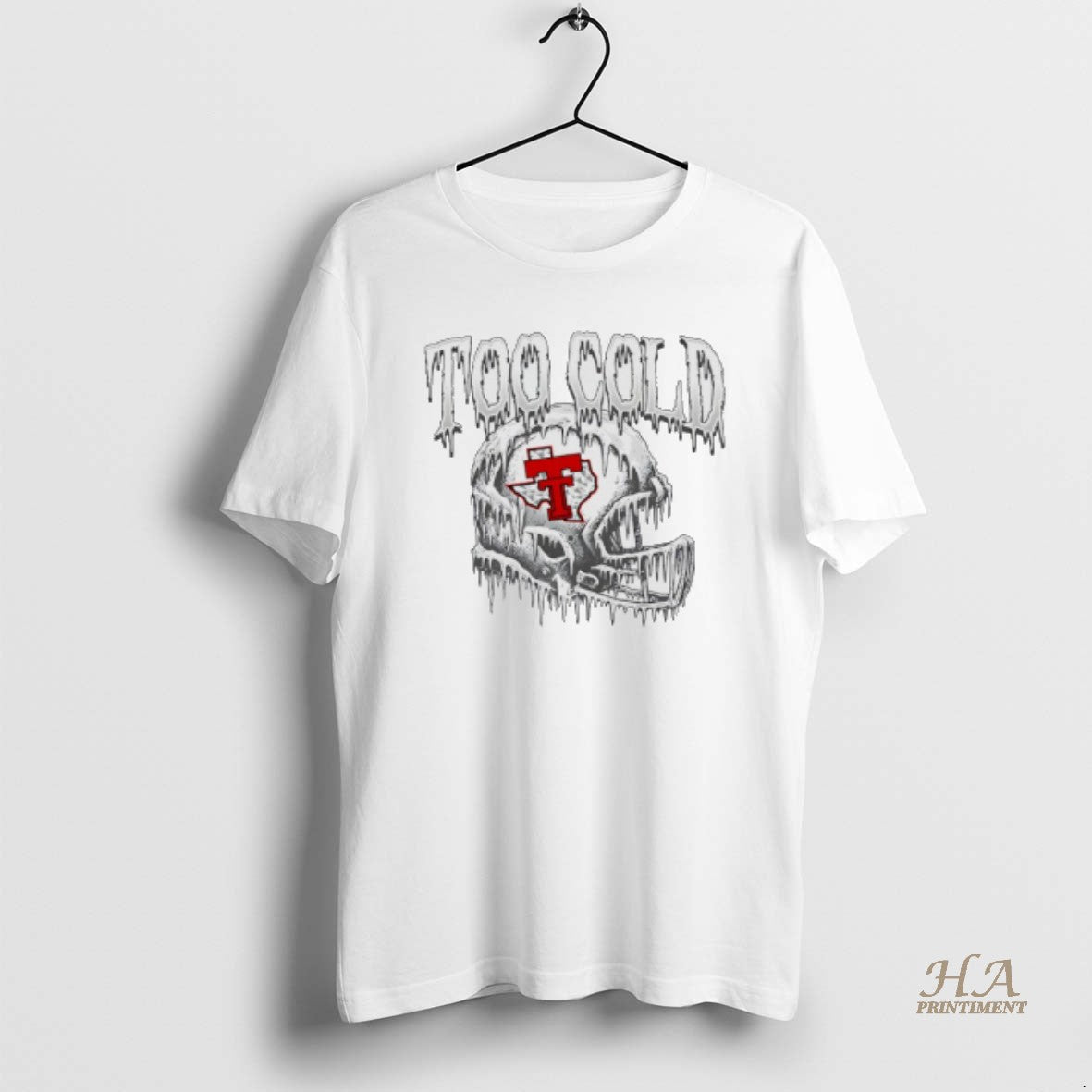 Official Too Cold Texas Tech Football Helmet Shirt Hoodie Sweatshirt | PurePodTees.com