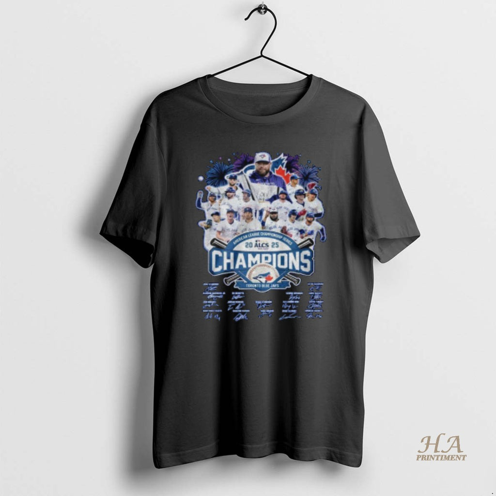 Official Toronto Blue Jays 2025 Road To World Series Champions Mlb Signatures Shirt Hoodie Sweatshirt | PurePodTees.com