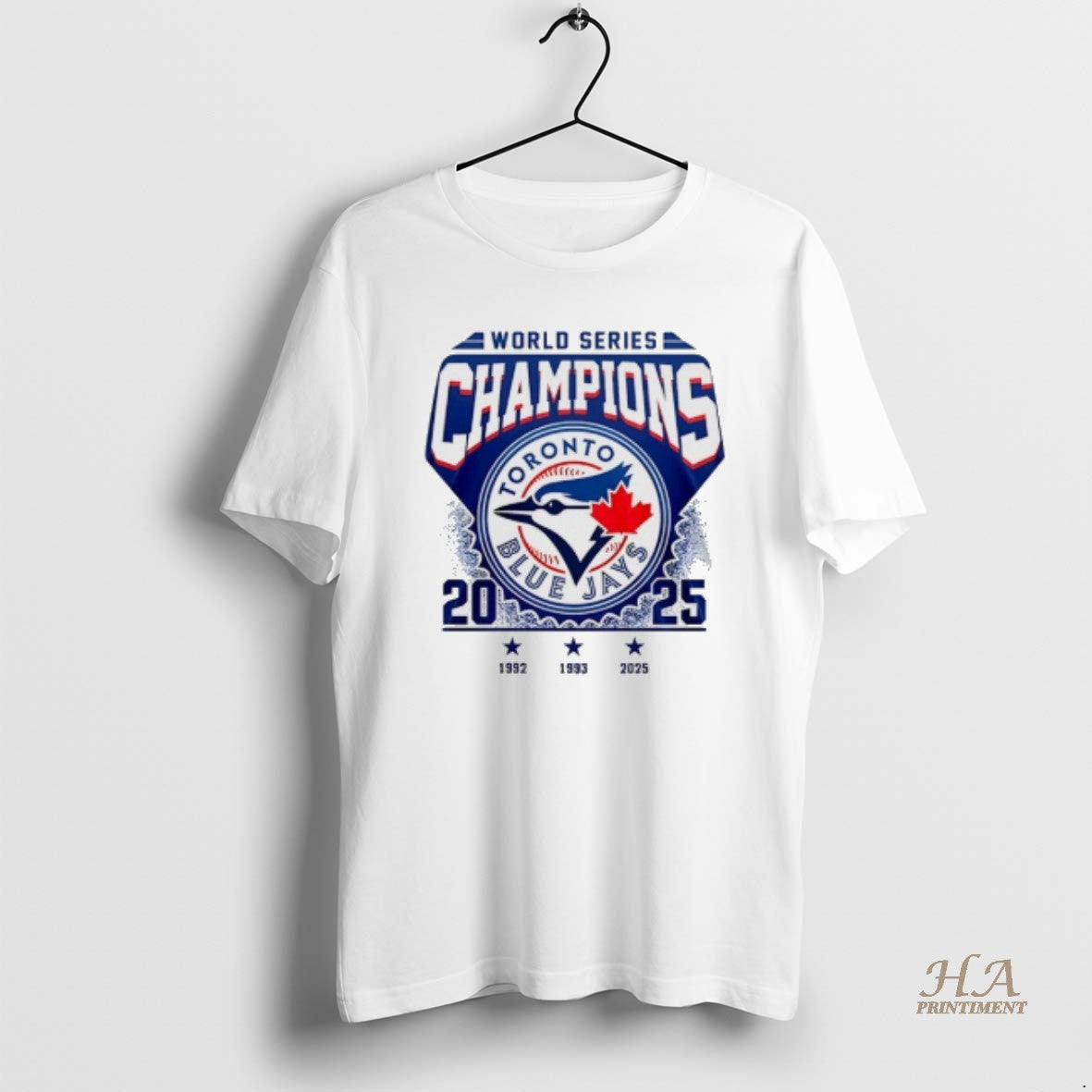 Official Toronto Blue Jays 2025 World Series Champions 3 Time 92 93 25 Shirt Hoodie Sweatshirt | PurePodTees.com