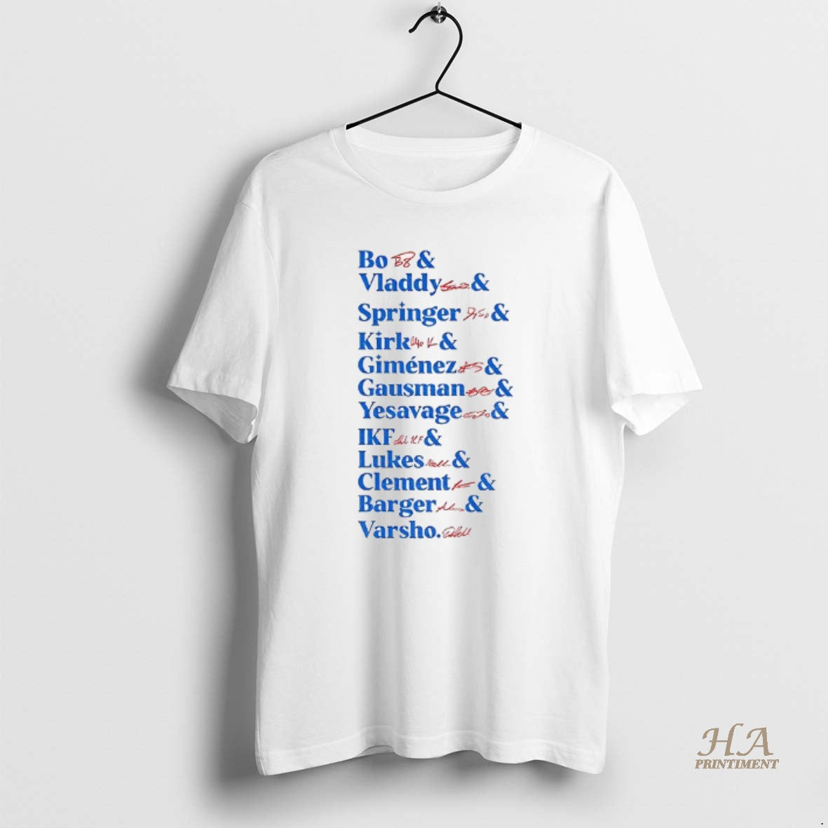 Official Toronto Blue Jays All Team Bo Vladdy Springer Kirk Gimenez Gausman Yesavage Mlb Baseball Shirt Hoodie Sweatshirt