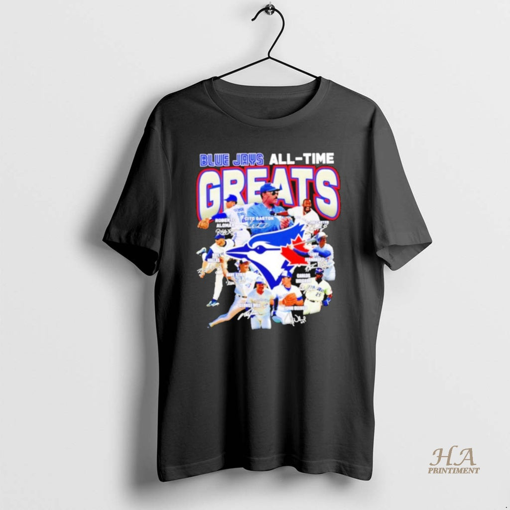 Official Toronto Blue Jays All Time Greats Carter Delgado Bell Alomar Gaston Shirt Hoodie Sweatshirt | PurePodTees.com