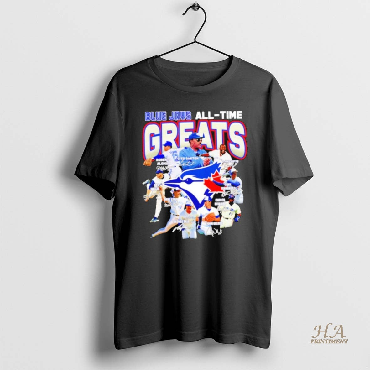 Official Toronto Blue Jays All Time Greats Carter Delgado Bell Alomar Gaston Shirt Hoodie Sweatshirt | PurePodTees.com