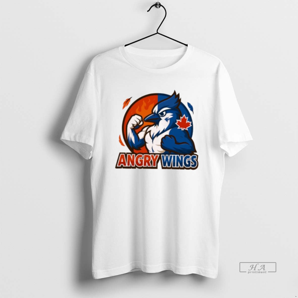 Official Toronto Blue Jays Angry Wings Mascot Maple Leaf Logo Shirt Hoodie Sweatshirt | PurePodTees.com