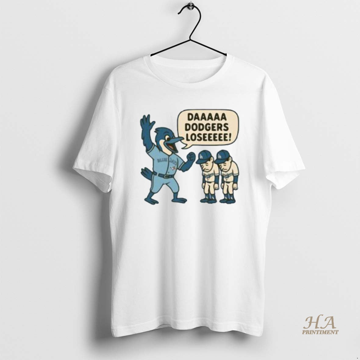 Official Toronto Blue Jays Da Dodgers Lose Mascot Shirt Hoodie Sweatshirt | PurePodTees.com