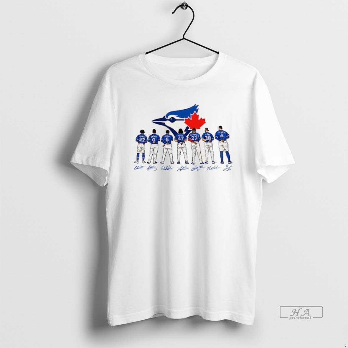 Official Toronto Blue Jays Mlb Lineup 2025 Chasing The Same Dream Signature Shirt Hoodie Sweatshirt | PurePodTees.com