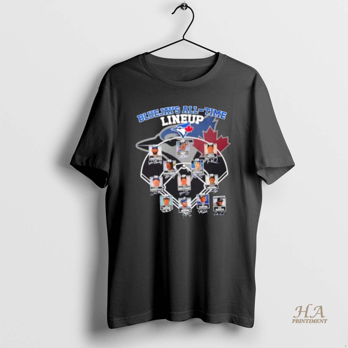 Official Toronto Blue Jays Players All Time Line Up Signatures Shirt Hoodie Sweatshirt | PurePodTees.com