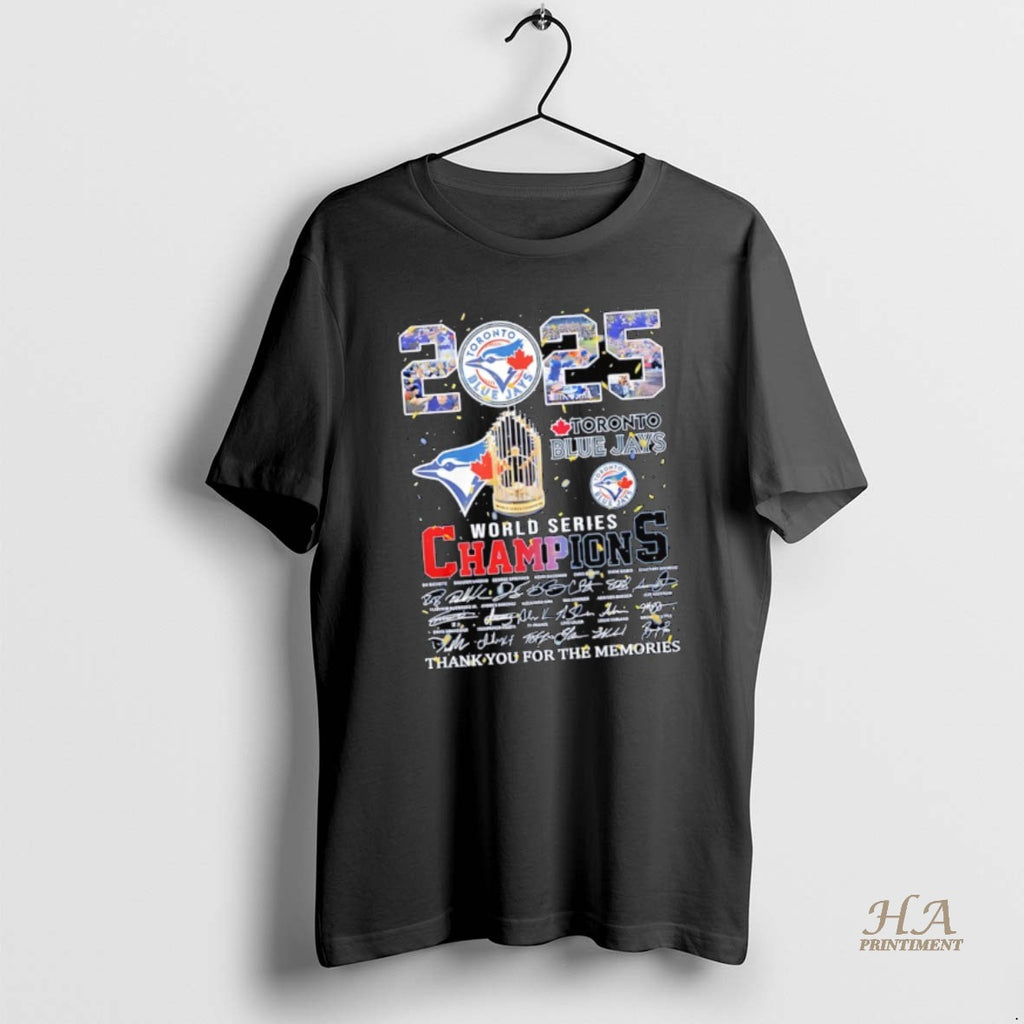 Official Toronto Blue Jays World Series 2025 Thank You For The Memories Shirt Hoodie Sweatshirt | PurePodTees.com