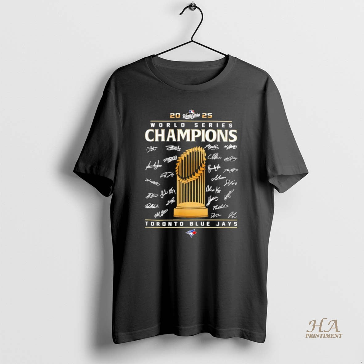 Official Toronto Blue Jays World Series Champions 2025 Celebrate Signatures Shirt Hoodie Sweatshirt | PurePodTees.com