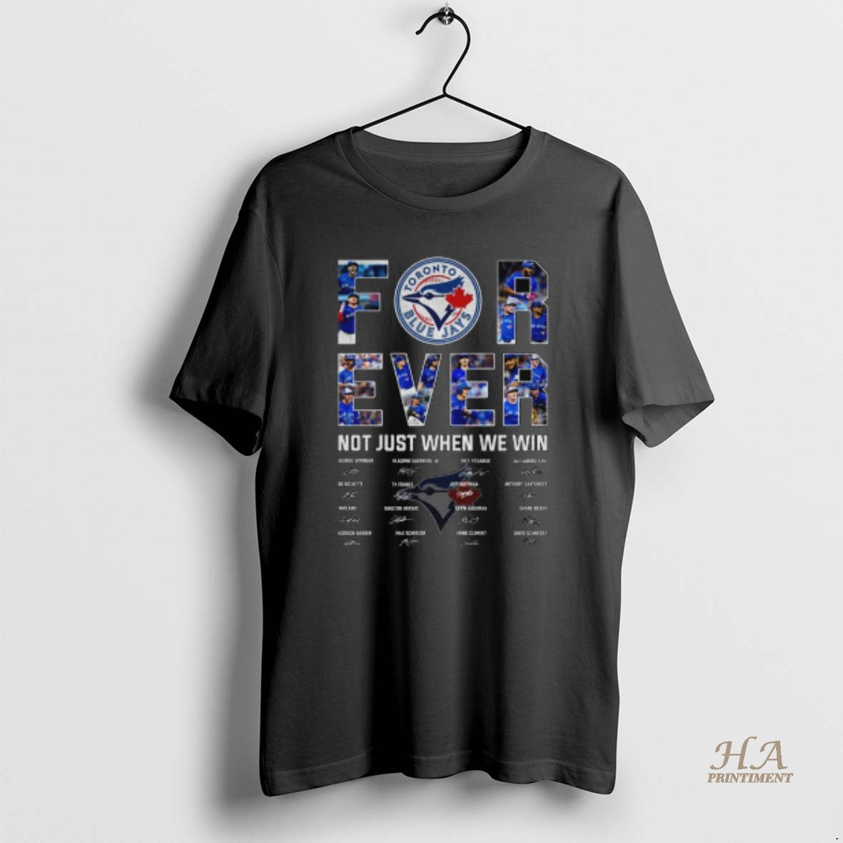 Official Toronto Blue Jays Baseball Forever Not Just When We Win Signature Shirt Hoodie Sweatshirt | PurePodTees.com