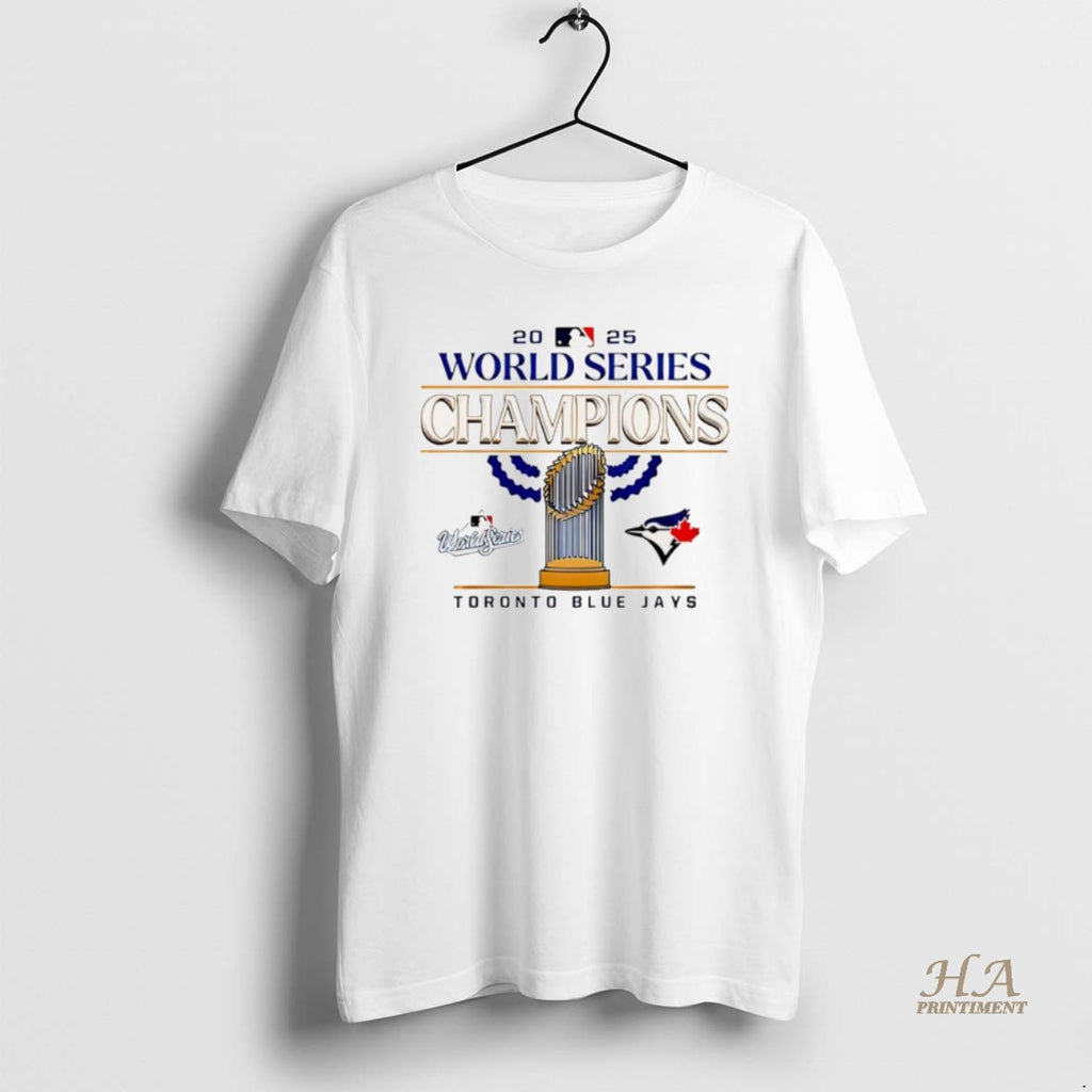 Official Toronto Jays 2025 World Series Champions Trophy Christmas Shirt Hoodie Sweatshirt | PurePodTees.com
