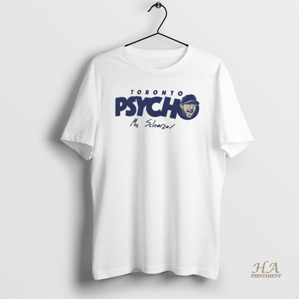 Official Toronto Psycho Max Scherzer Toronto Blue Jays World Series Signature Shirt Hoodie Sweatshirt | PurePodTees.com