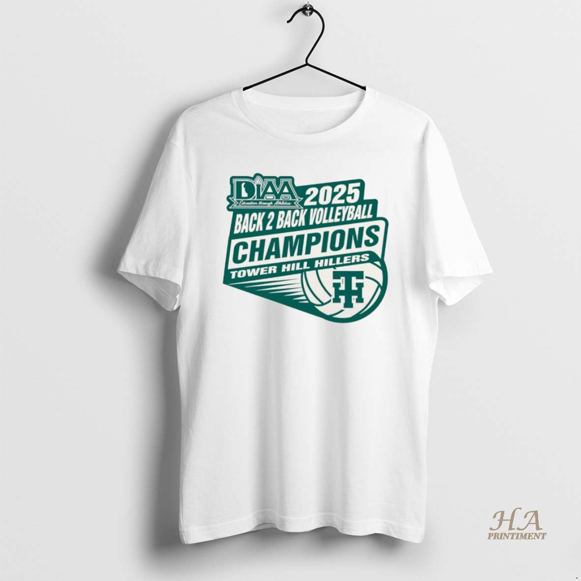 Official Tower Hill Hillers Diaa Back To Back 2025 Volleyball Back 2 Back Champions Christmas Shirt Hoodie Sweatshirt