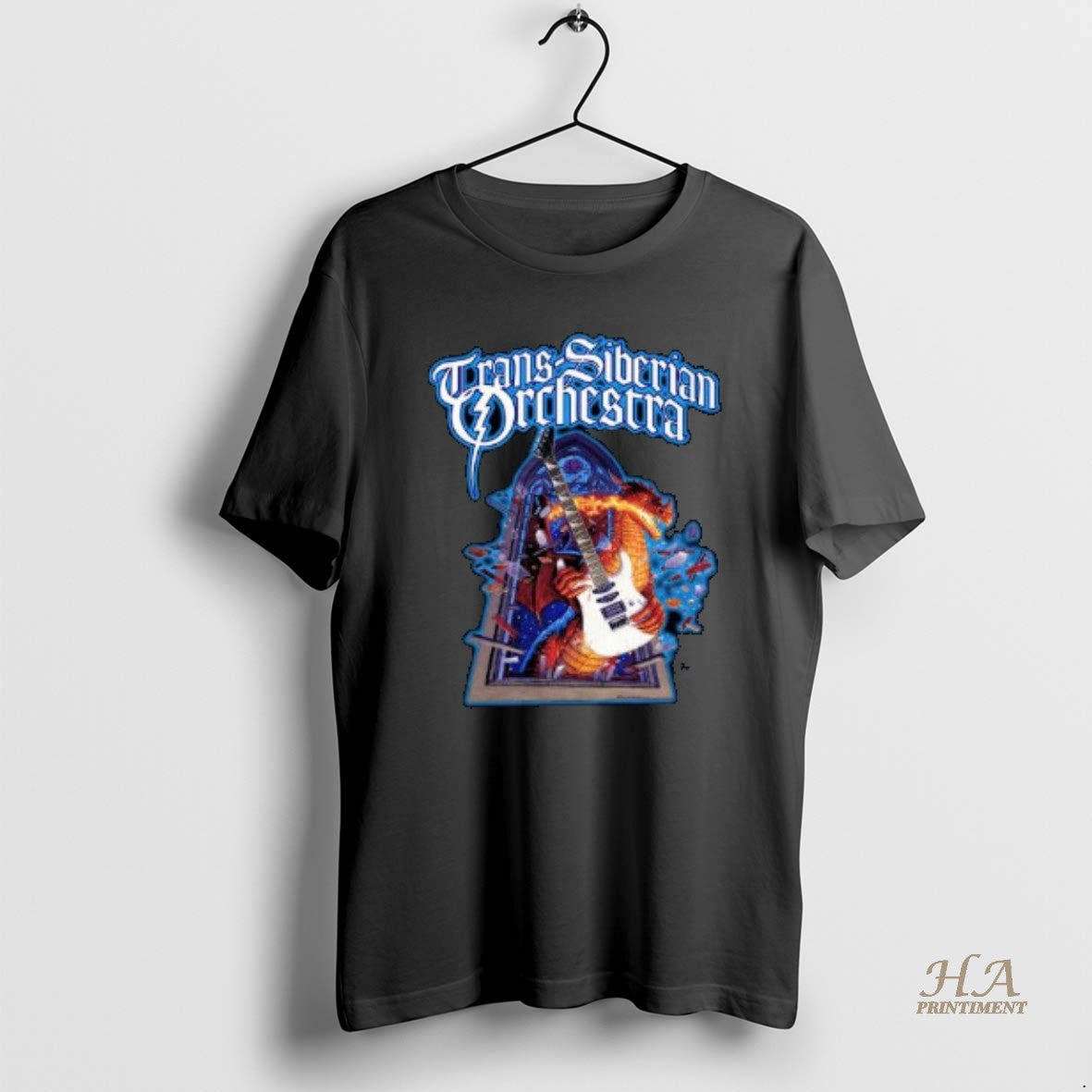 Official Trans Siberian Orchestra Dragon Guitar 2025 Itin Circle Black Shirt Hoodie Sweatshirt | PurePodTees.com