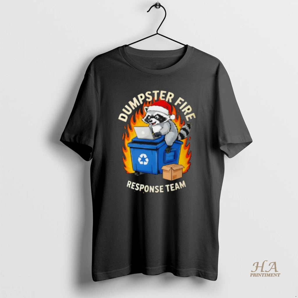 Official Trash Panda Dumpster Fire Response Team Ugly Christmas Shirt Hoodie Sweatshirt | PurePodTees.com