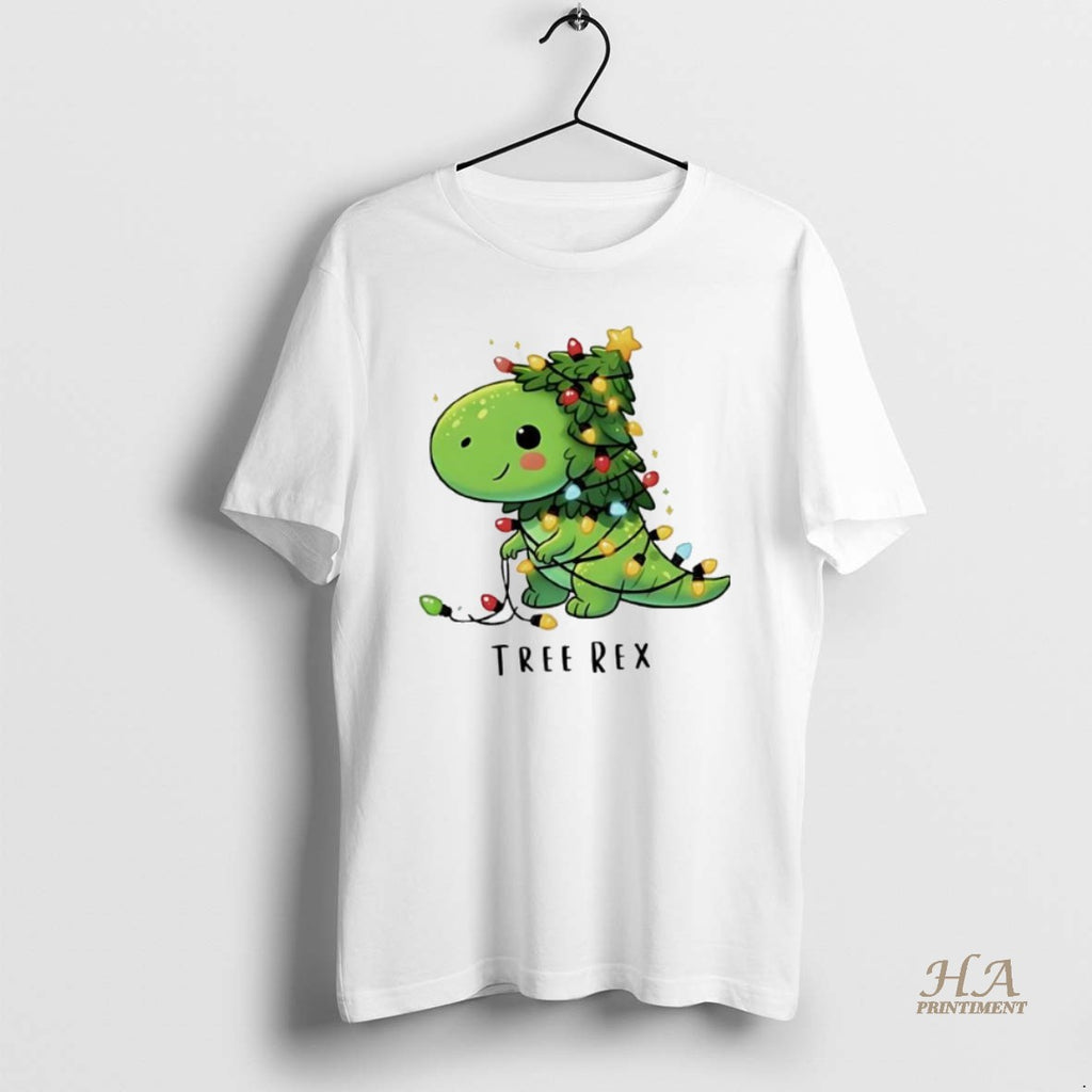 Official Tree Rex Christmas Dinosaur Light Shirt Hoodie Sweatshirt | PurePodTees.com