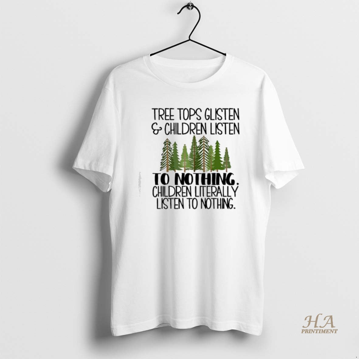 Official Tree Tops Glisten And Children Listen Christmas Shirt Hoodie Sweatshirt | PurePodTees.com