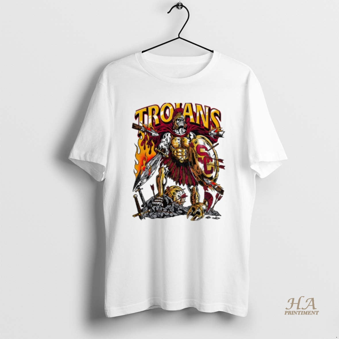 Official Trojan Warrior Usc Trojans Football 2025 Logo Shirt Hoodie Sweatshirt | PurePodTees.com