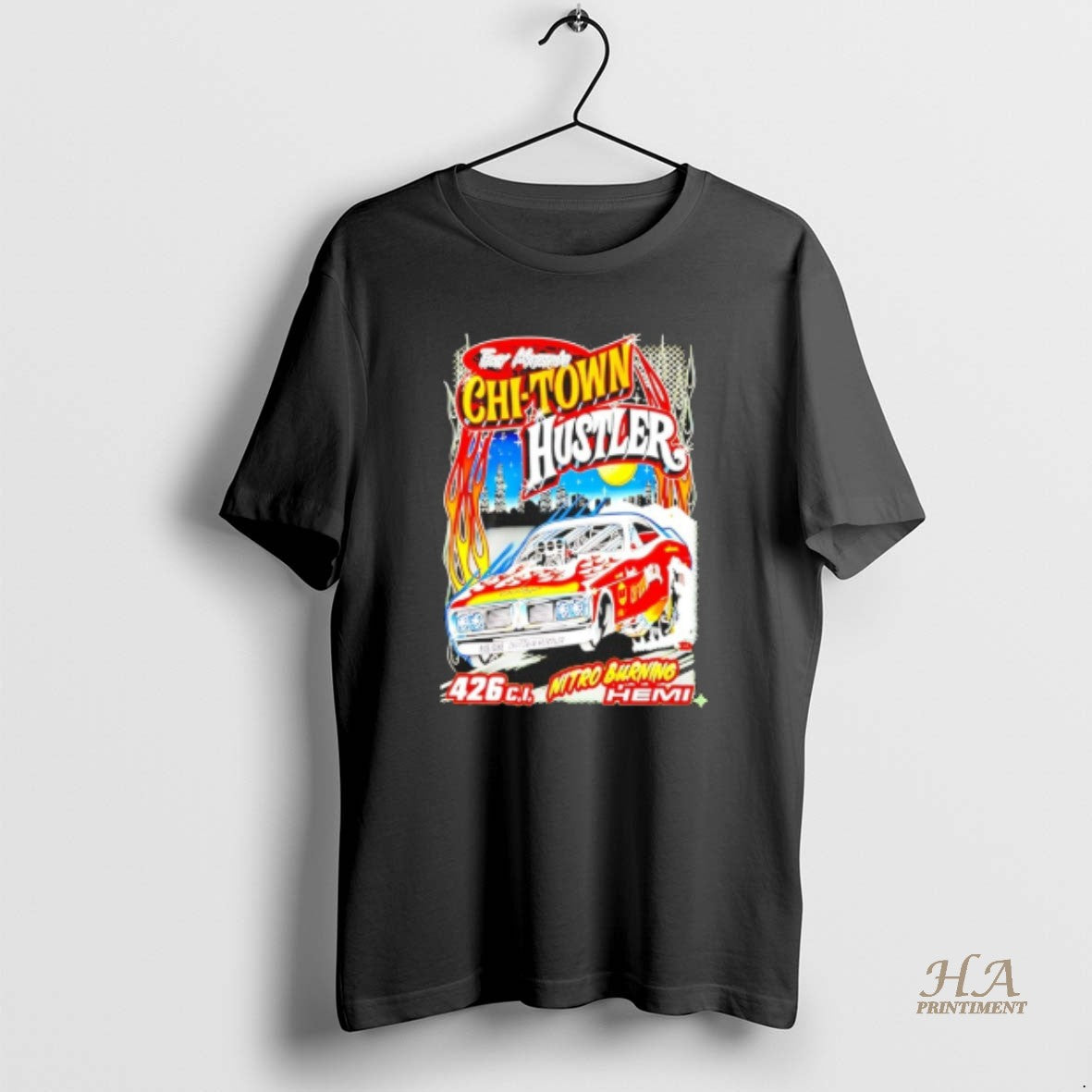 Official Troy Martins Chi Town Hustler Nitro Burning Hemi Shirt Hoodie Sweatshirt | PurePodTees.com