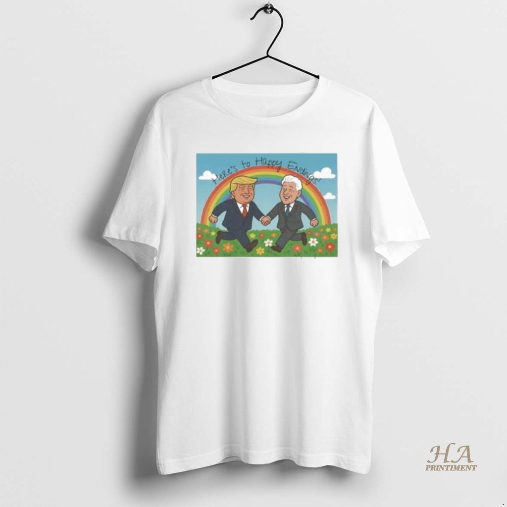 Official Trump And Bill Clinton Happy Endings Blowing Bubba Shirt Hoodie Sweatshirt | PurePodTees.com