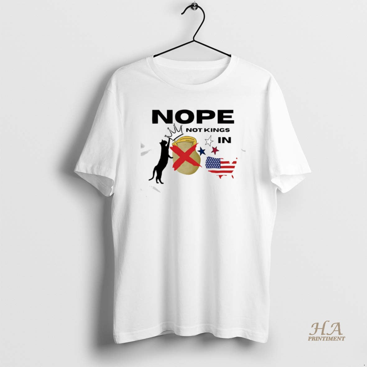 Official Trump Nope Not Kings In Usa Shirt Hoodie Sweatshirt | PurePodTees.com