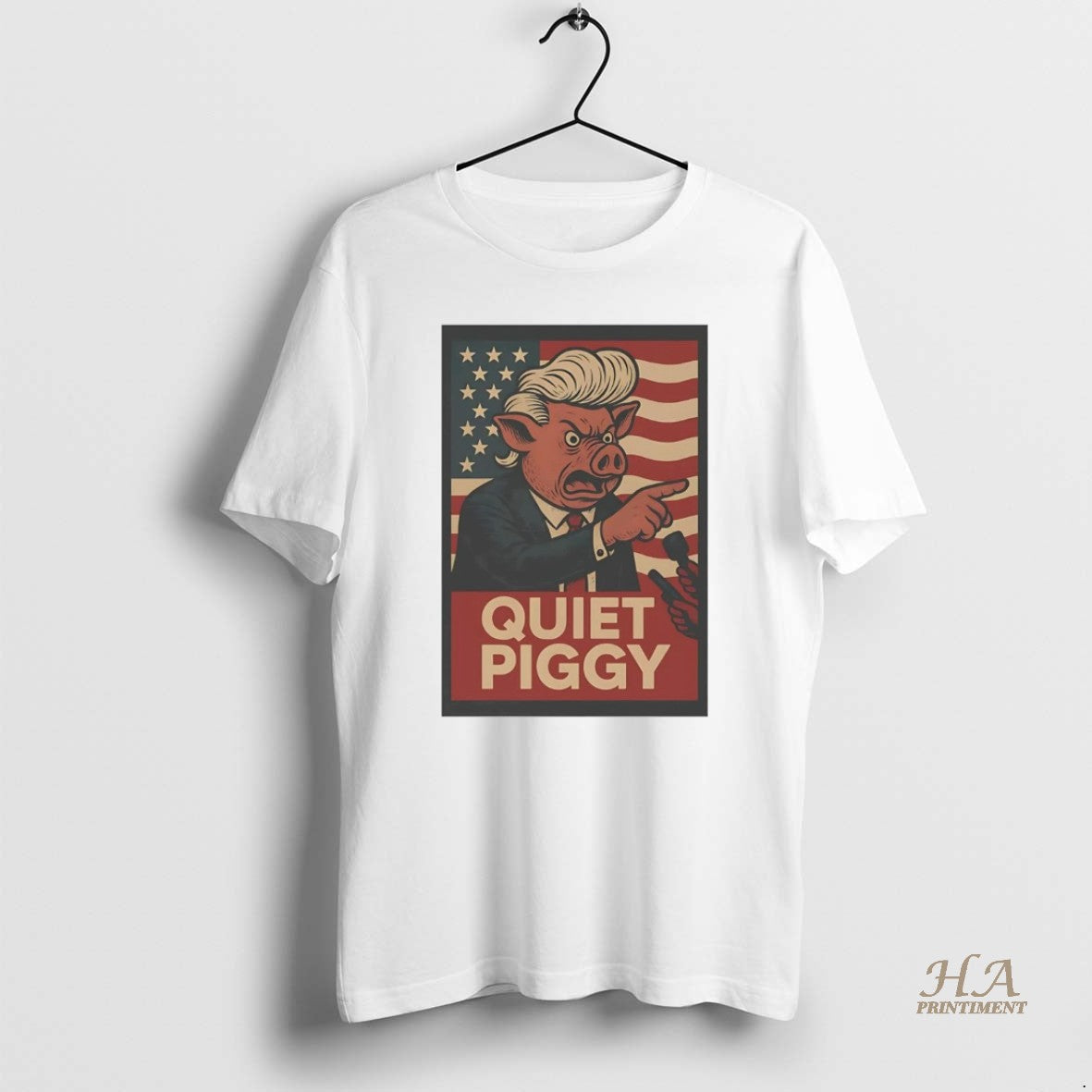 Official Trump Quiet Piggy Political Satire Shirt Hoodie Sweatshirt | PurePodTees.com