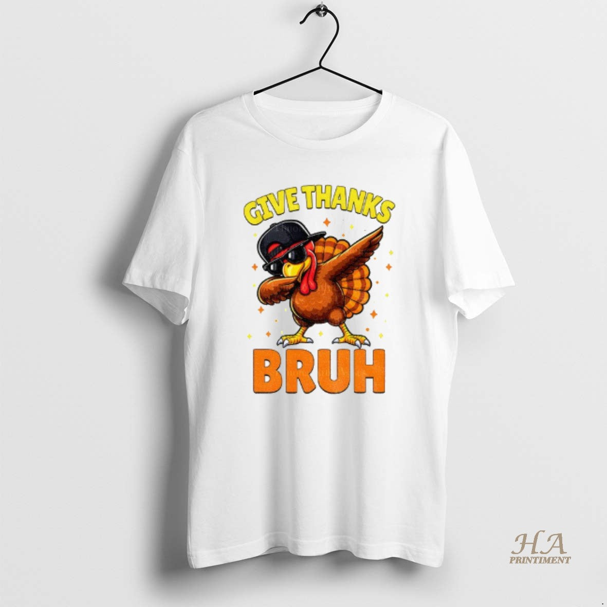 Official Turkey Dabbing Give Thanks Bruh Thanksgiving Shirt Hoodie Sweatshirt | PurePodTees.com