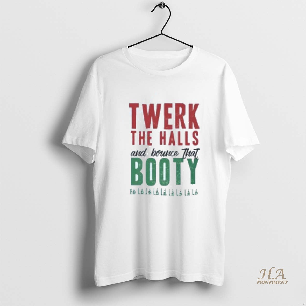 Official Twerk The Halls And Bounce That Booty Christmas Shirt Hoodie Sweatshirt | PurePodTees.com
