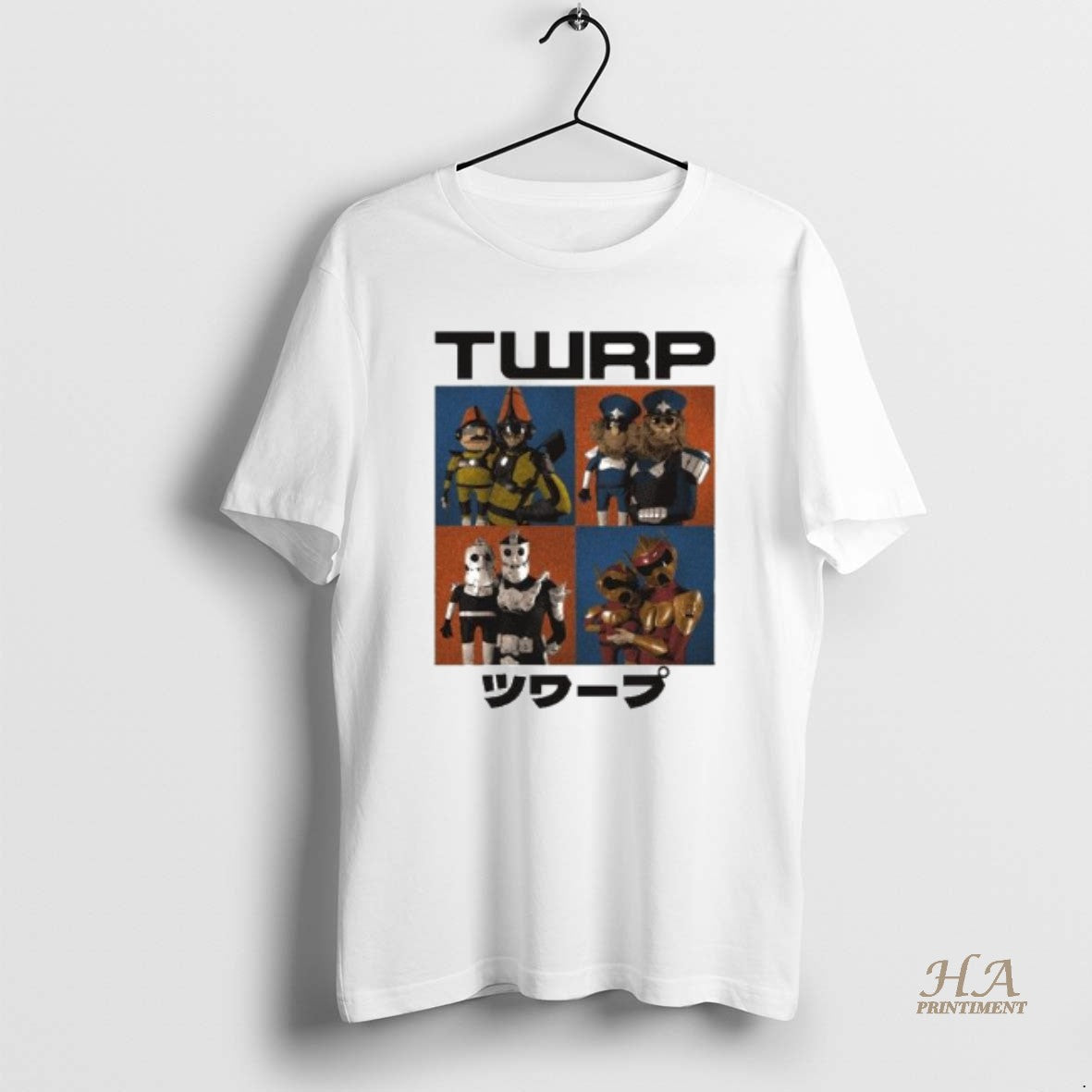Official Twrp Puppet Photo Circle White Shirt Hoodie Sweatshirt | PurePodTees.com