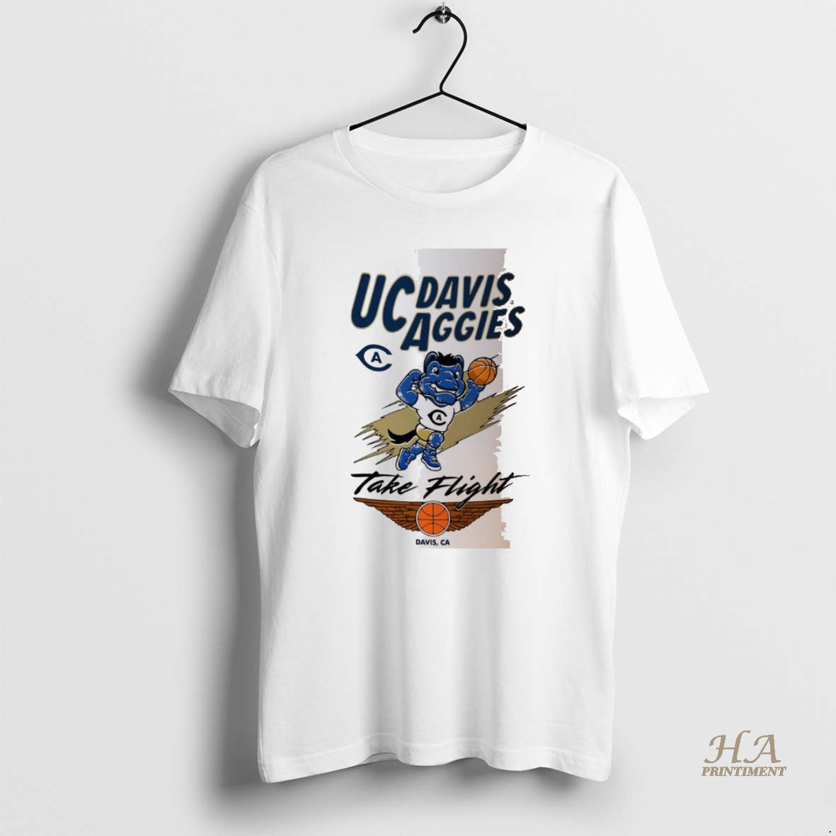 Official Uc Davis Aggies Basketball Take Flight Mascot Shirt Hoodie Sweatshirt | PurePodTees.com