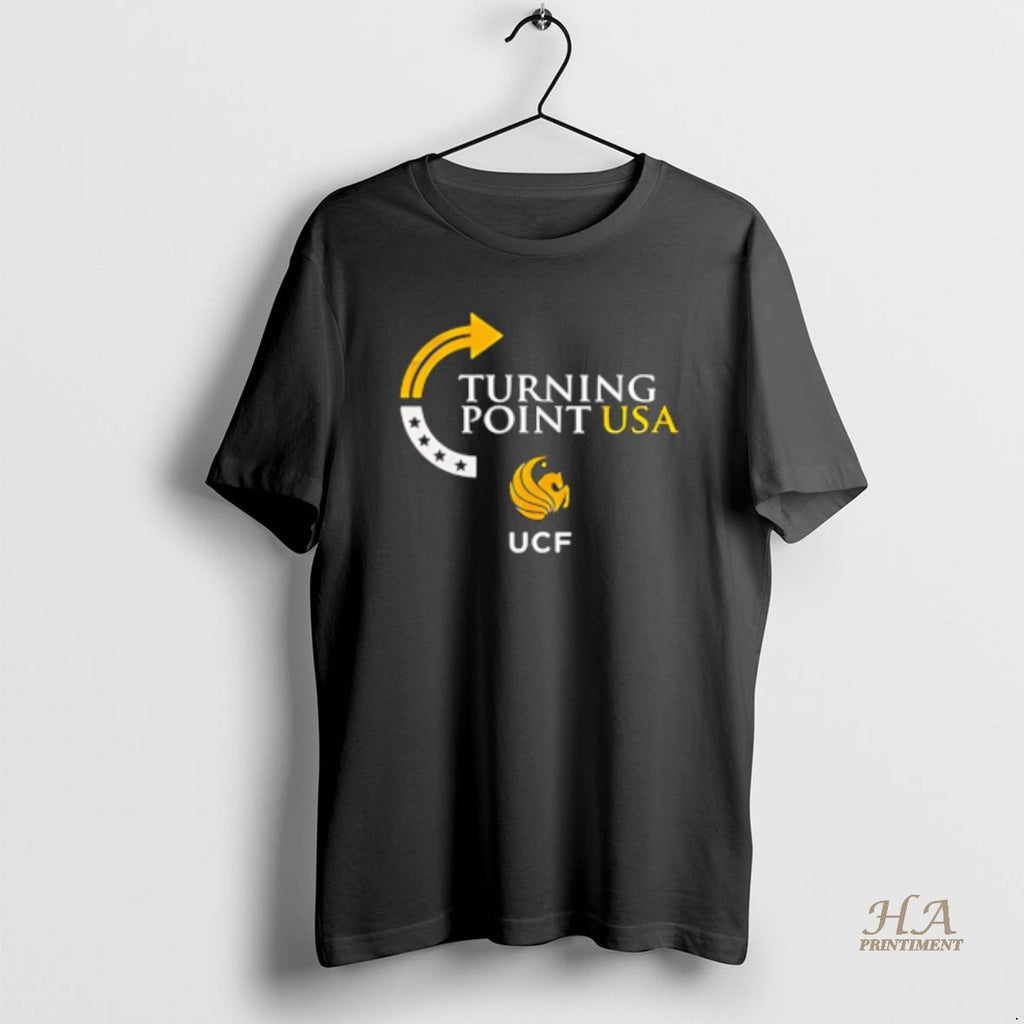 Official Ucf Knights Central Florida X Charlie Kirk Turning Point Usa Logo Shirt Hoodie Sweatshirt | PurePodTees.com