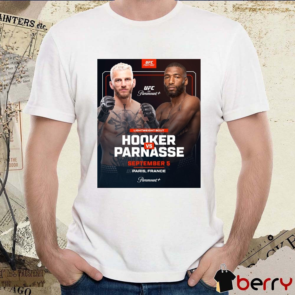 UFC Hooker Vs Parnasse Lightweight Bout September 5 Paris France Poster t-shirt