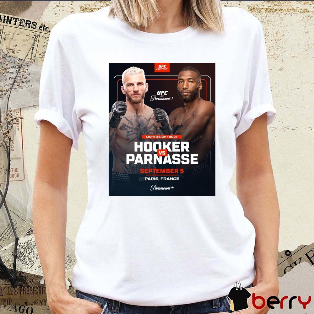 UFC Hooker Vs Parnasse Lightweight Bout September 5 Paris France Poster t-shirt