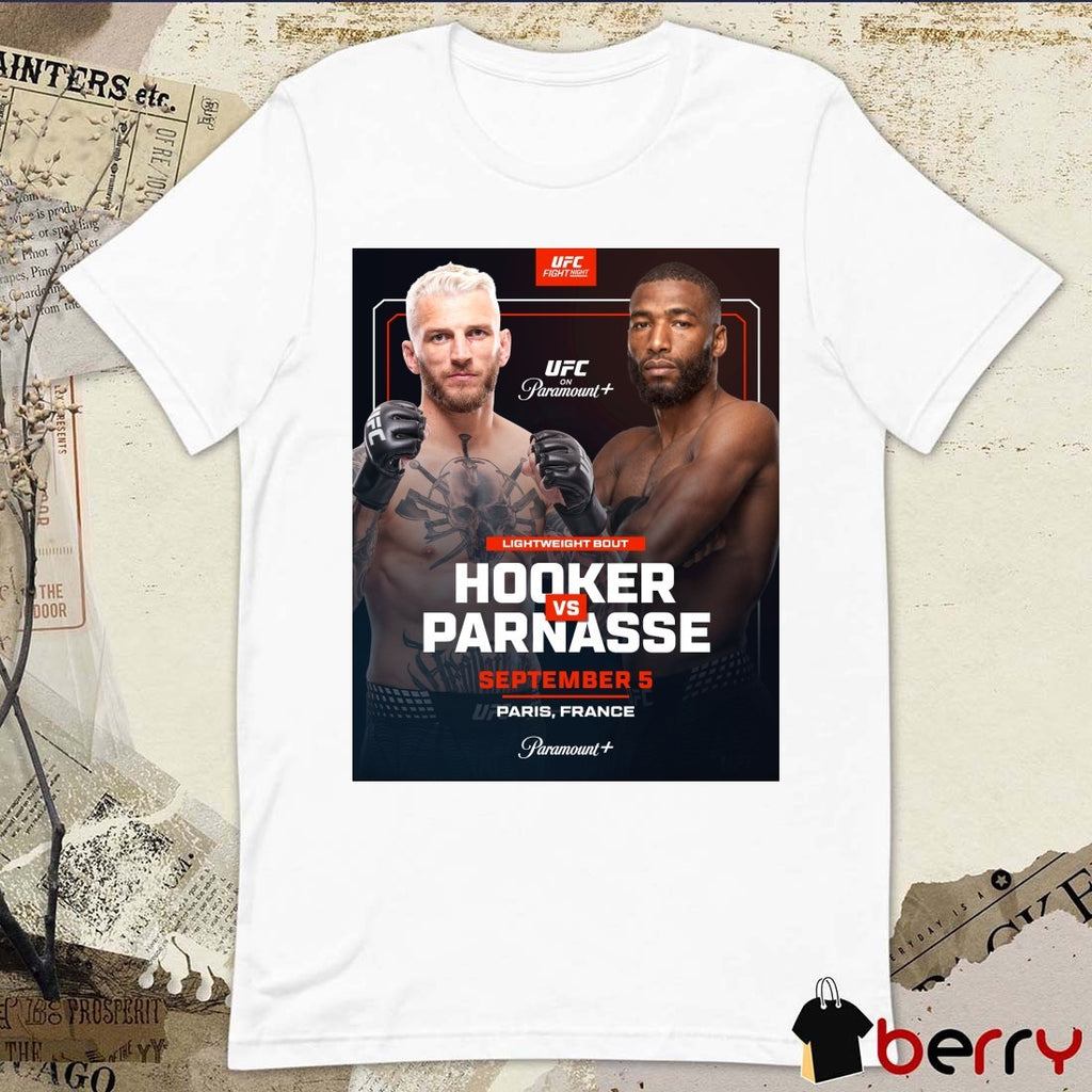 UFC Hooker Vs Parnasse Lightweight Bout September 5 Paris France Poster t-shirt