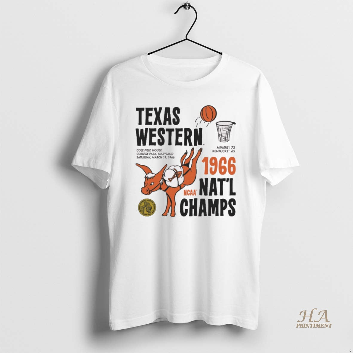 Official Utep Texas Western 1966 Ncaa Natl Champs Cole Field House College Park Maryland Shirt Hoodie Sweatshirt