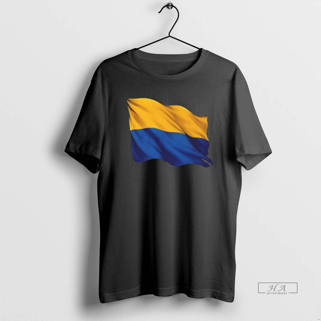 Official Ukrainian Flag Waving In The Wind