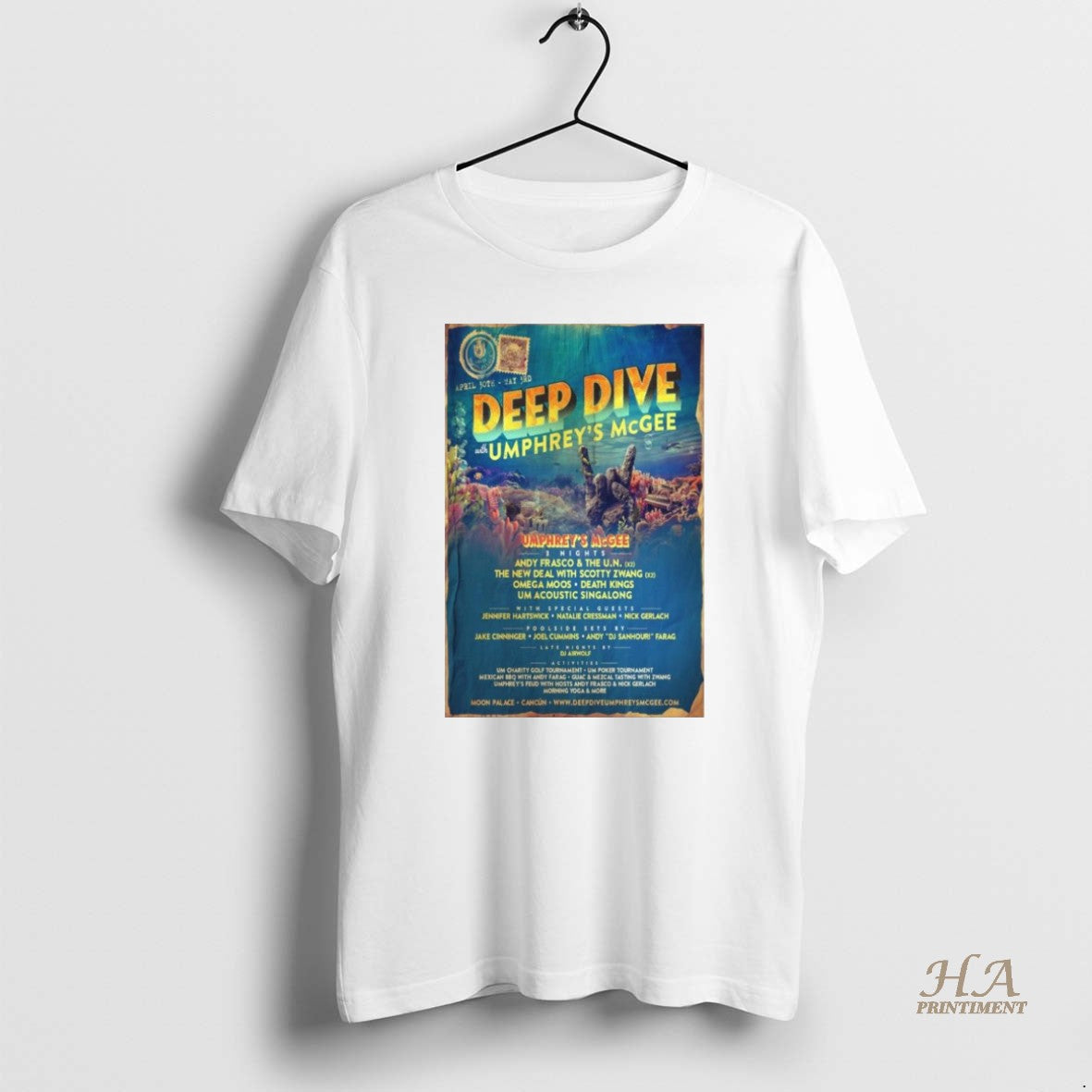 Official Umphreys Mcgee Moon Palace Apr 30 May 3 2026 Cancun Mx Concert Shirt Hoodie Sweatshirt | PurePodTees.com