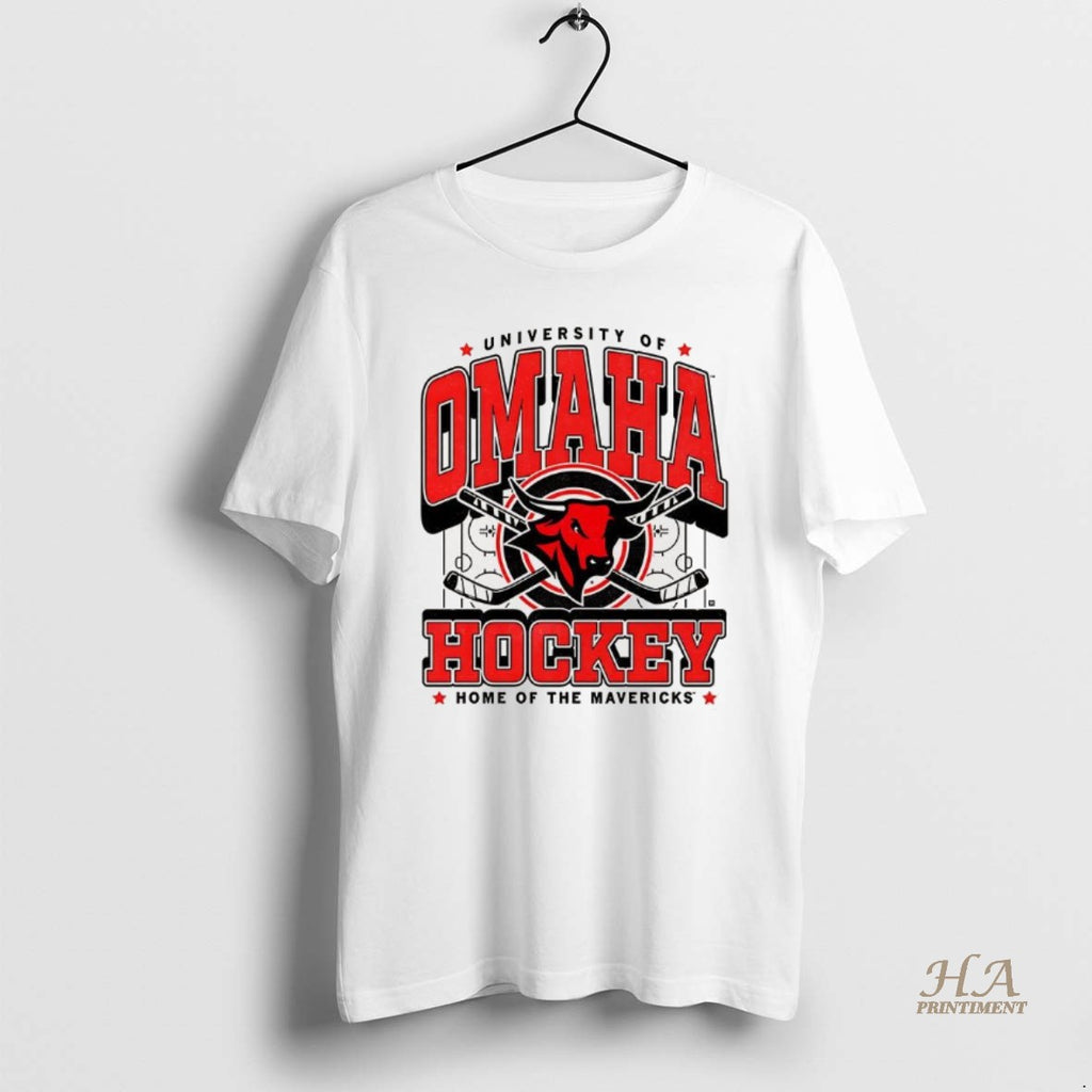 Official University Of Omaha Hockey Home Of The Mavericks Logo Shirt Hoodie Sweatshirt | PurePodTees.com