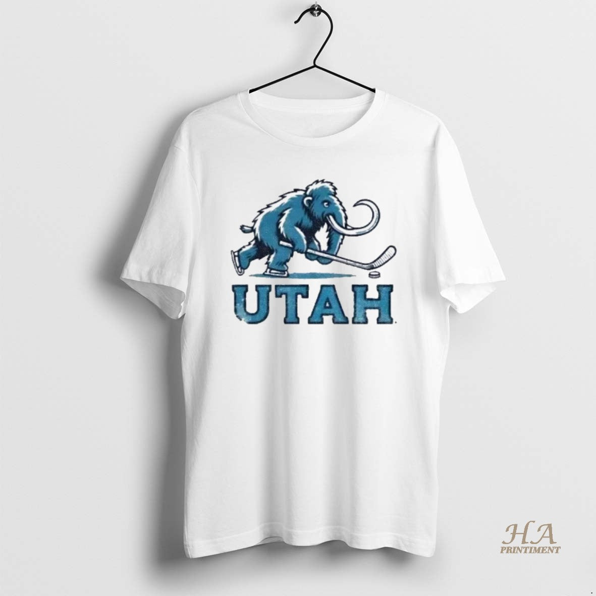 Official Utah Mammoth Hockey Nhl Mascot Logo Shirt Hoodie Sweatshirt | PurePodTees.com