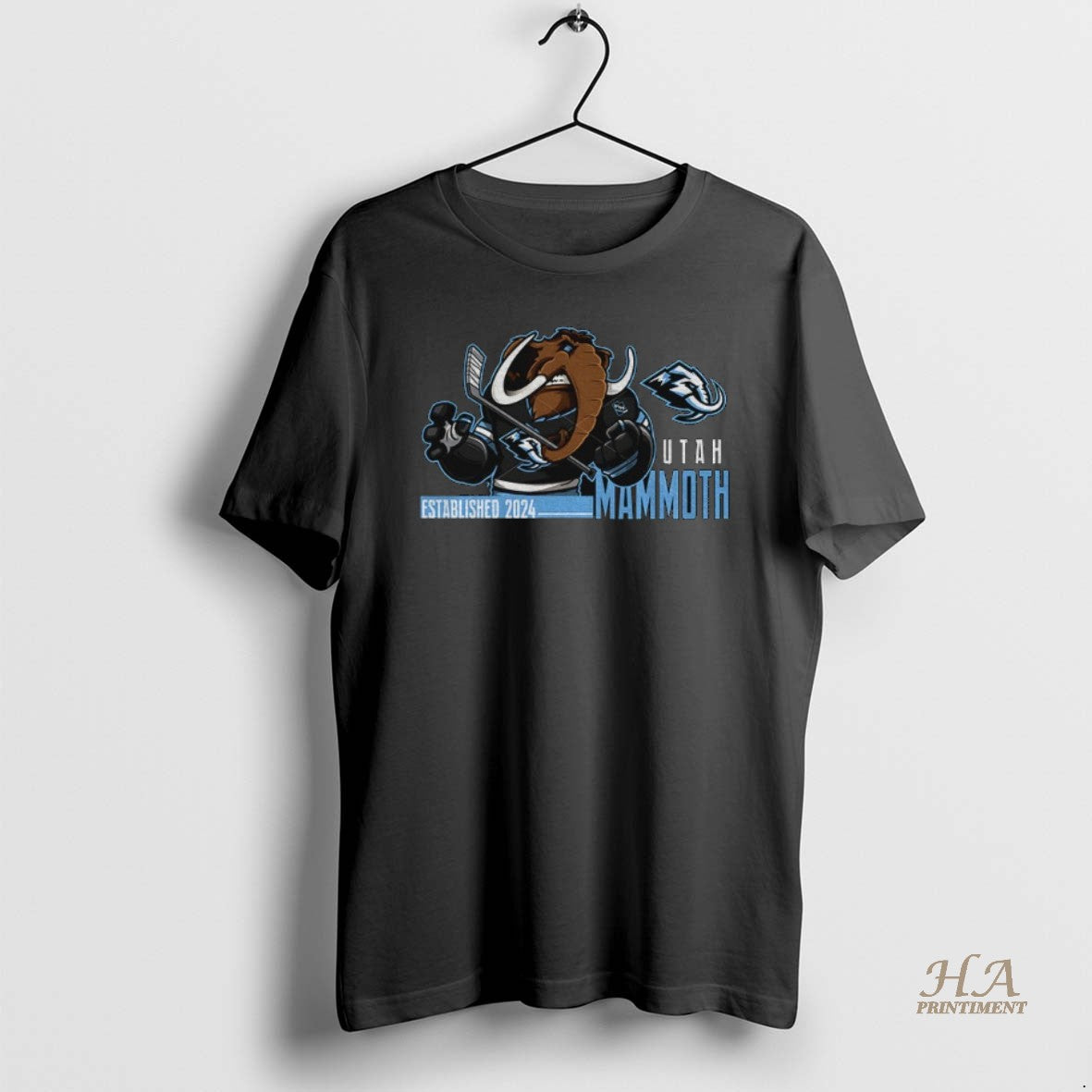 Official Utah Mammoth Nhl Hockey Mascot Establlished 2024 Shirt Hoodie Sweatshirt | PurePodTees.com