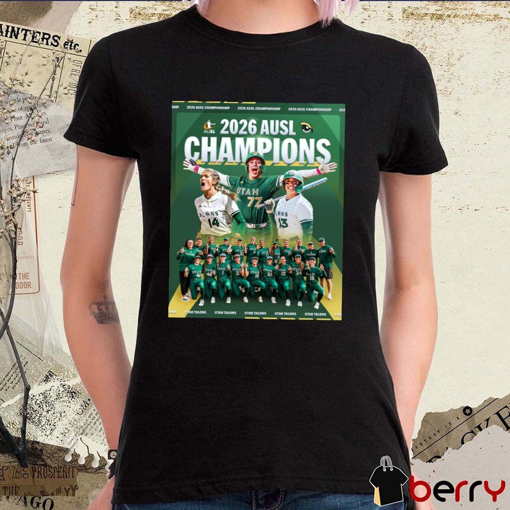 Utah Talons Second-straight AUSL Championship 2026 Back-to-back Champions Poster t-shirt
