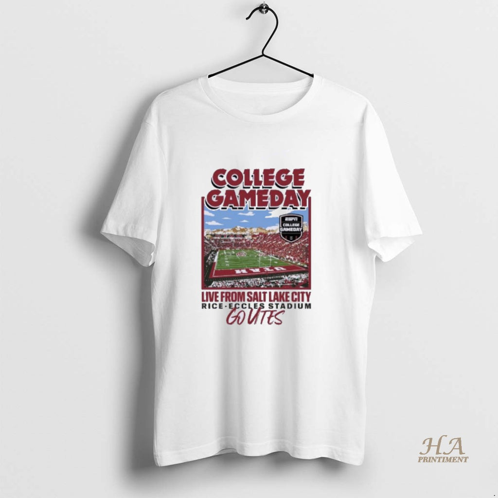 Official Utah Utes 2025 College Gameday Live From Salt Lake City Shirt Hoodie Sweatshirt | PurePodTees.com