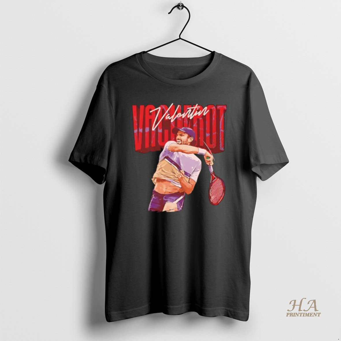 Official Valentin Vacherot Tennis Player Graphic Shirt Hoodie Sweatshirt | PurePodTees.com