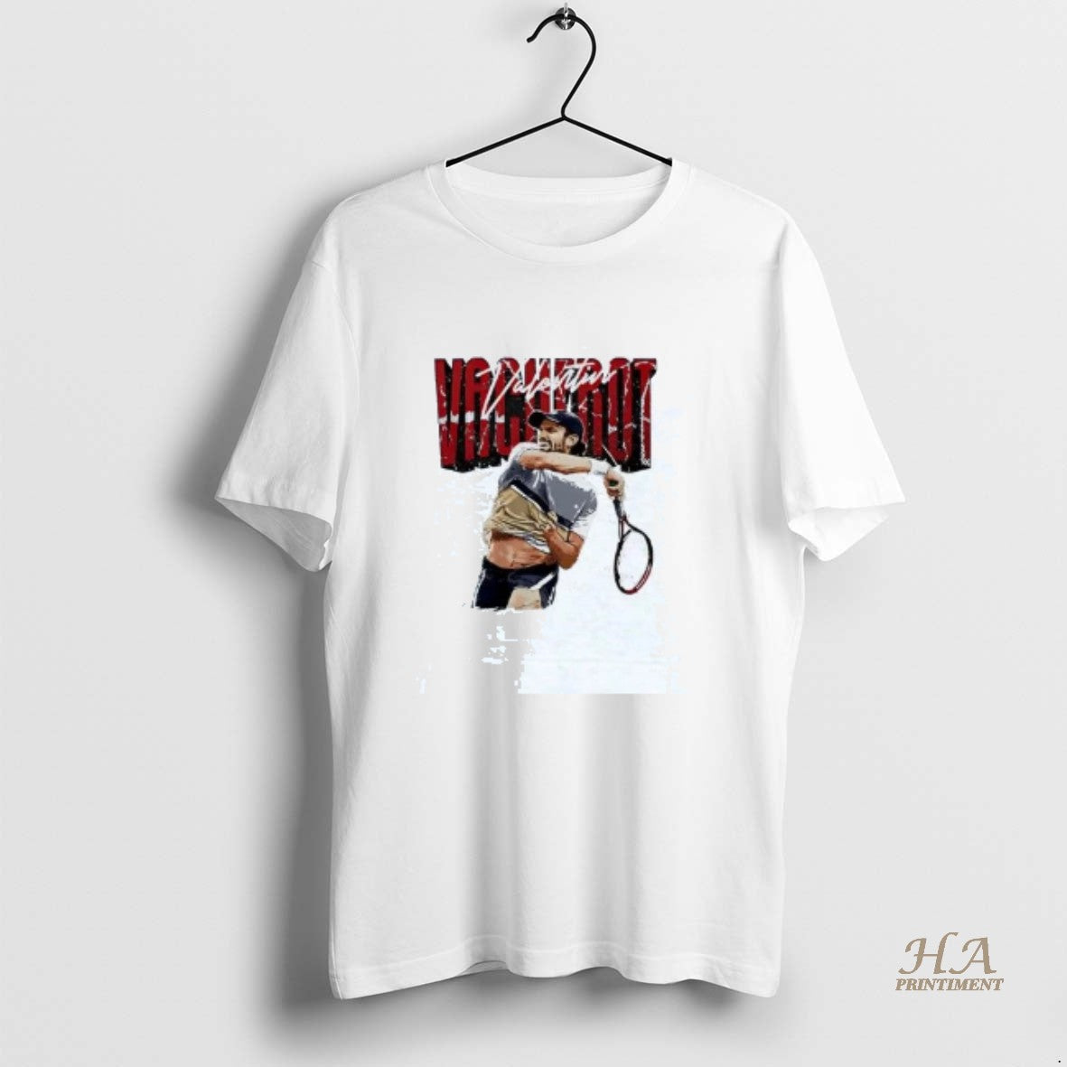 Official Valentin Vacherot Forehand Tennis Shirt Hoodie Sweatshirt | PurePodTees.com