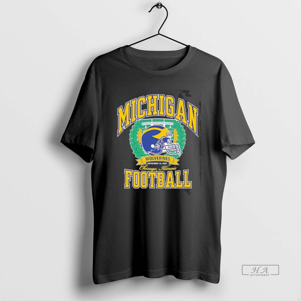 Official Valiant University Of Michigan Wolverines Football Chicago Game Shirt Hoodie Sweatshirt | PurePodTees.com