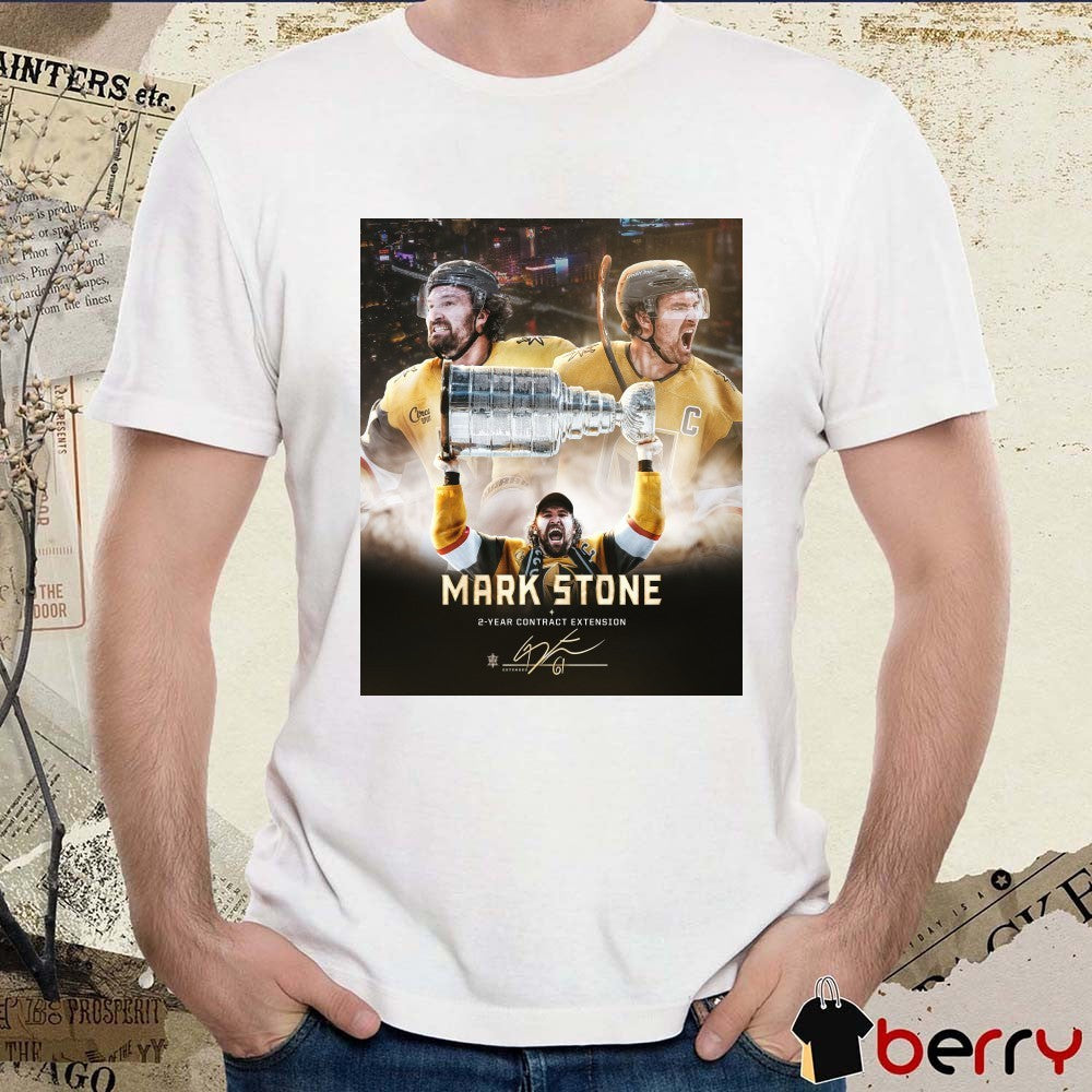 Vegas Golden Knights Mark Stone 2-year Contract Extension Signature Poster t-shirt