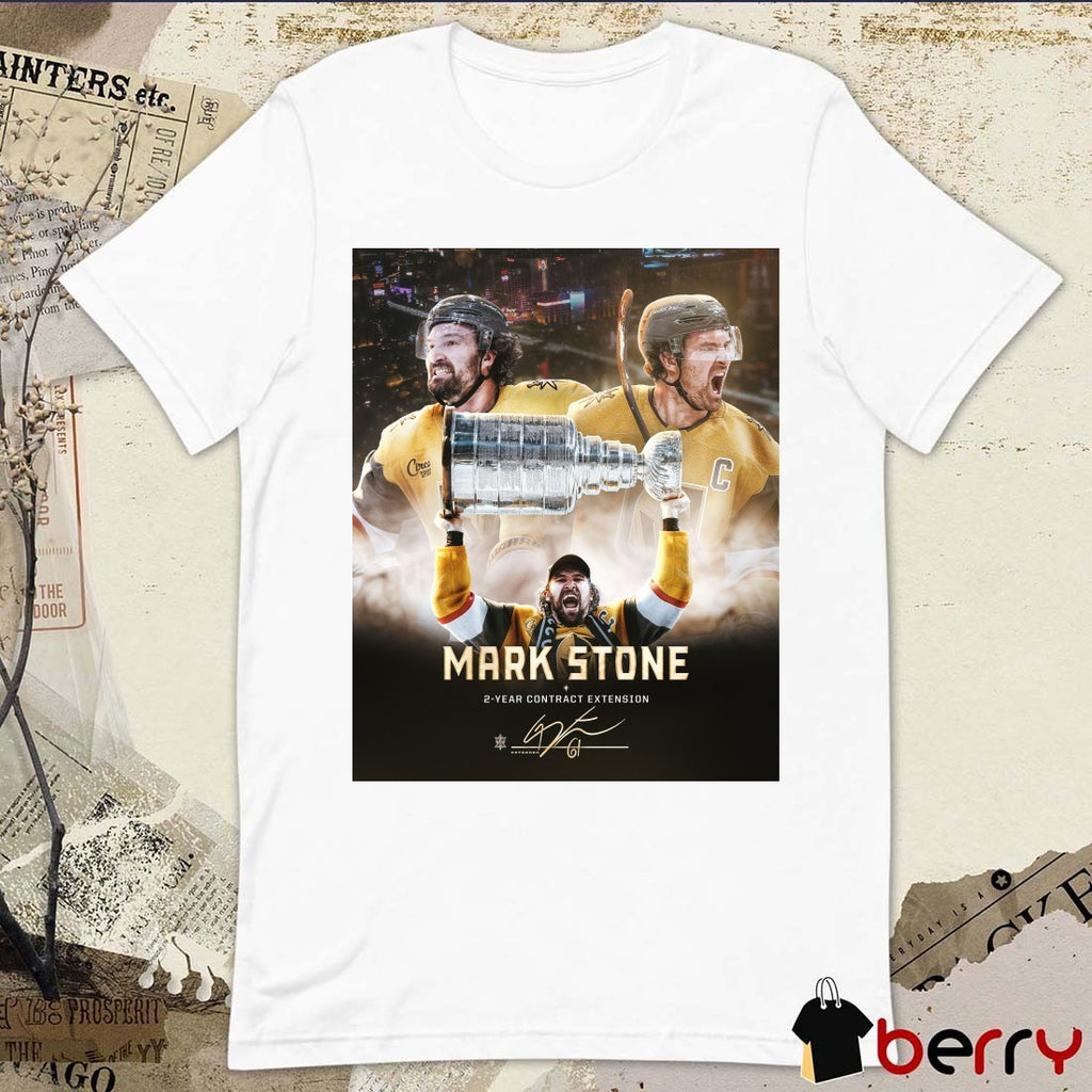 Vegas Golden Knights Mark Stone 2-year Contract Extension Signature Poster t-shirt