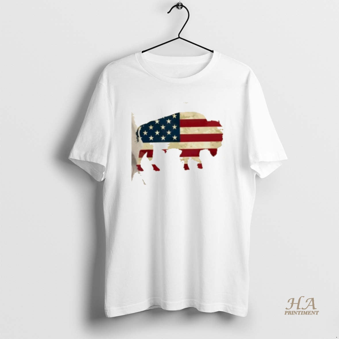 Official Vintage Buffalo American Flag Bison Patriotic Gift Shirt Hoodie Sweatshirt | PurePodTees.com