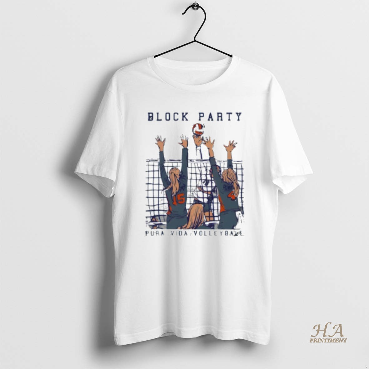 Official Volleyball Block Party Pura Vida Shirt Hoodie Sweatshirt | PurePodTees.com